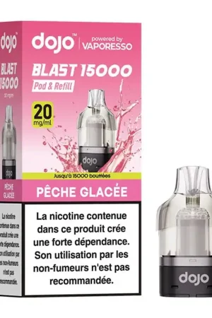 Cartouche Dojo Blast 15K Pêche Glacée - Vaporesso Haute Qualité