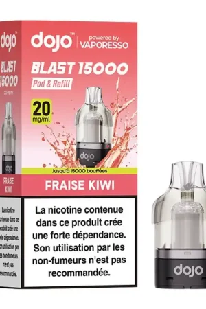 Bon Marché Cartouche Dojo Blast 15K Fraise Kiwi - Vaporesso