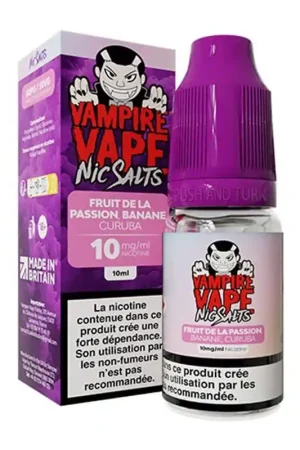 Retour Gratuit Fruit de la passion Banane Curuba Sels de Nicotine 10 ml - Vampire Vape