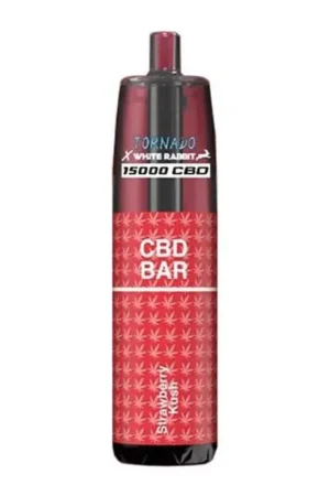 Haute Qualité Puff Tornado 15K Strawberry Kush - White Rabbit