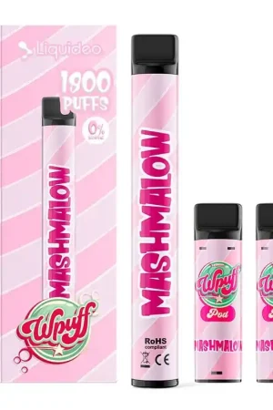 Affaire À Saisir Wpuff 1800 1 Batterie + 3 Pods Mashmalow - Liquideo
