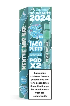 Wpuff 2.0 2 Pods Menthe Nar Nar - Liquideo Soldes