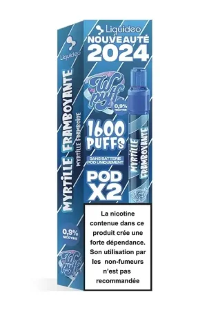 Wpuff 2.0 2 Pods Myrtille Framboyante - Liquideo Seulement Aujourd’hui