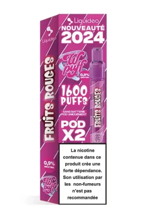 Wpuff 2.0 2 Pods Fruits Rouges - Liquideo Jusqu’à Épuisement Des Stocks