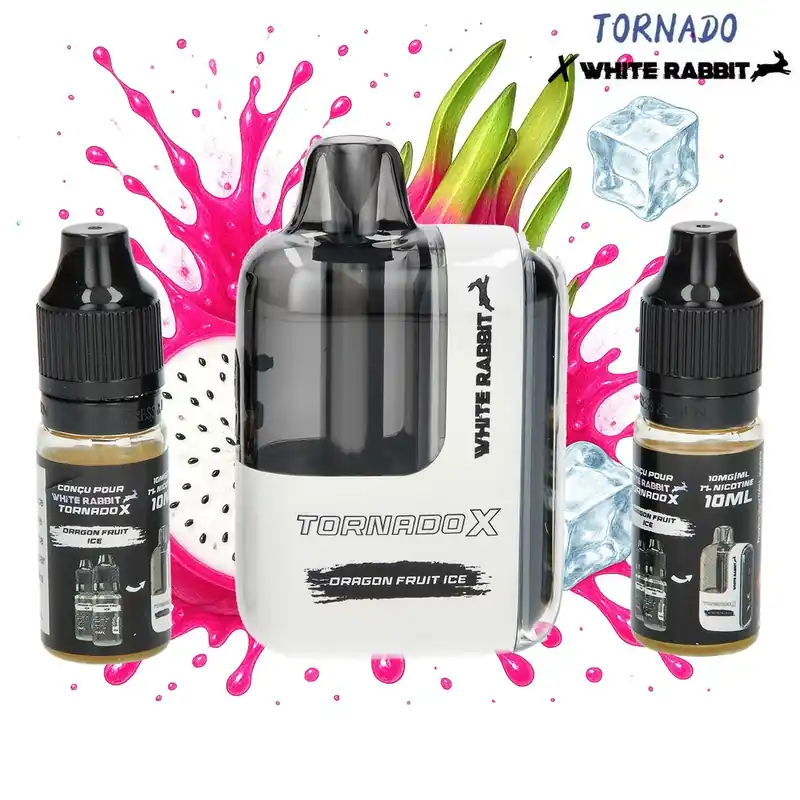 Prix Réduit PUFF WHITE RABBIT TORNADO X DRAGON FRUIT ICE 25000 PUFFS