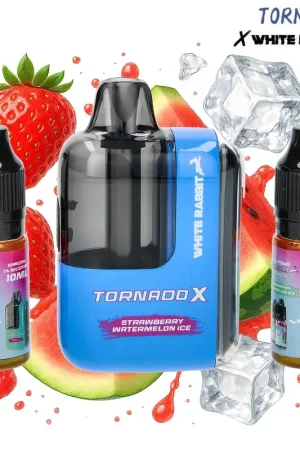 Prix Promo PUFF WHITE RABBIT TORNADO X STRAWBERRY WATERMELON 25000 PUFFS