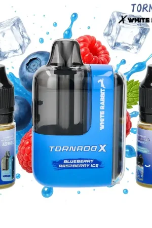 PUFF WHITE RABBIT TORNADO X BLUEBERRY RASPBERRY 25000 PUFFS Prix Réduit