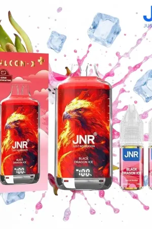 PUFF JNR FALCON-X PLUS BLACK DRAGON ICE 20MG 28000 PUFFS Top Vente