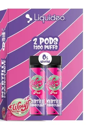 Wpuff 1800 2 Pods Myrtille Framboyante - Liquideo Promotion