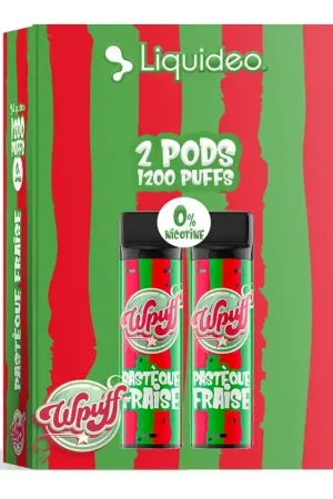 Wpuff 1800 2 Pods Pastèque Fraise - Liquideo Certifié