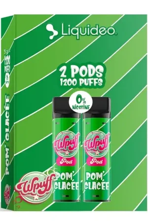 Wpuff 1800 2 Pods Pom' Glacée - Liquideo Réduction