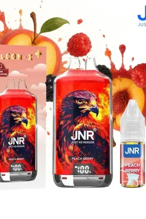 Usine Directe PUFF JNR FALCON-X PLUS PEACH BERRY 20MG 28000 PUFFS