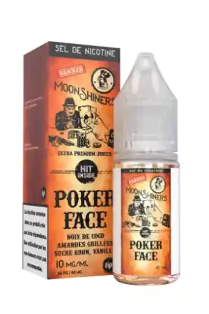 Acheter En Ligne Poker Face Nic Salt Moonshiners 10ml