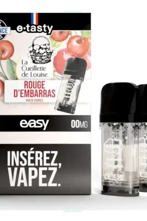 Vente Directe Cartouches Pod Easy Rouge d'Embarras - E.Tasty