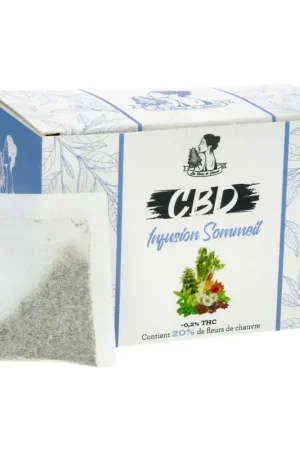 INFUSION CBD LES FLEURS DE JEANNE SOMMEIL 20 SACHETS 36G Vente Directe
