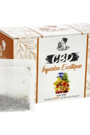 INFUSION CBD LES FLEURS DE JEANNE EXOTIQUE 20 SACHETS 36G Commande En Gros