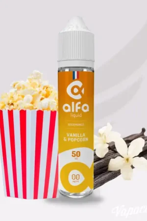 Vanilla & Pop Corn - 50ml - Alfaliquid Affaire À Saisir