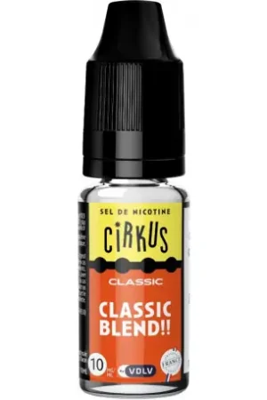 Achat Immédiat Classic Blend Nic Salts Cirkus Classic By VDLV 10ml