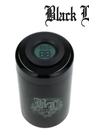 JARRE EN VERRE BLACK LEAF VIOLET 300ML AVEC INDICATEUR Jusqu’à Épuisement Des Stocks