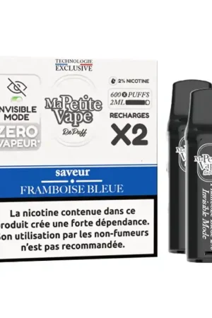 Cartouches RePuff Smokeless Framboise Bleue - Ma Petite Vape Offre Limitée