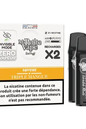 Cartouches RePuff Smokeless Triple Mangue - Ma Petite Vape Prix Bas
