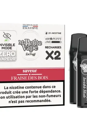 Cartouches RePuff Smokeless Fraise des Bois - Ma Petite Vape Réduction