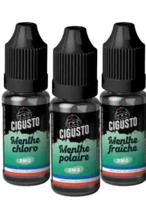 Certifié Pack DECOUVERTE MENTHOLE 10 ml - Cigusto