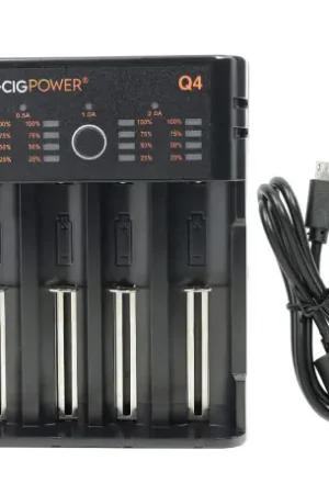 Chargeur Q4 LED E-Cig Power Nouvel Arrivage