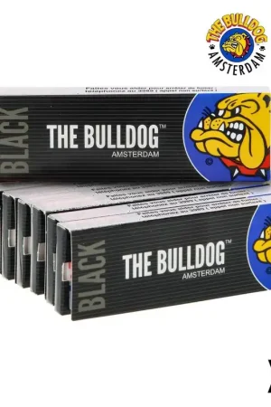 FEUILLES A ROULER THE BULLDOG BLACK 1\\/4 + TIPS X10 Bon Plan