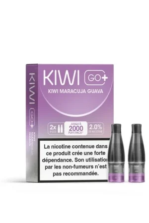 Cartouches Kiwi Go+ Kiwi Maracuja Guava - Kiwi Vapor Quantité Limitée
