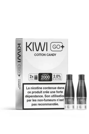 Cartouches Kiwi Go+ Cotton Candy - Kiwi Vapor Populaire
