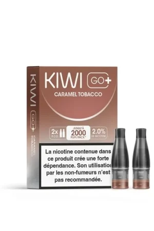 Cartouches Kiwi Go+ Caramel Tobacco - Kiwi Vapor Livraison Gratuite