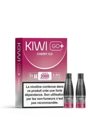 Achat Immédiat Cartouches Kiwi Go+ Cherry Ice - Kiwi Vapor