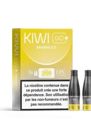 Cartouches Kiwi Go+ Banana Ice - Kiwi Vapor Prix Bas