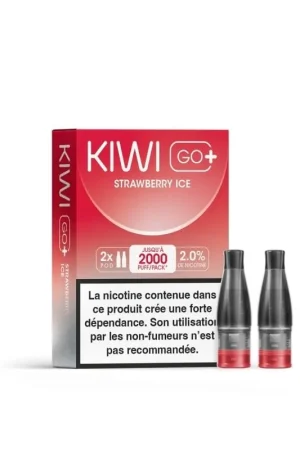 Cartouches Kiwi Go+ Strawberry Ice - Kiwi Vapor Meilleure Vente