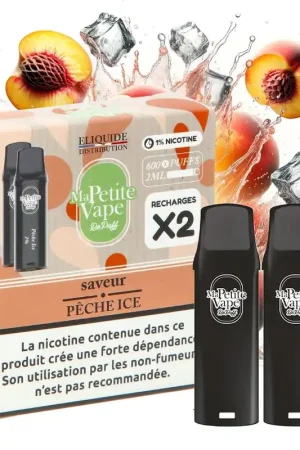Dernier Modèle CARTOUCHE MA PETITE VAPE REPUFF PECHE ICE 600 PUFFS