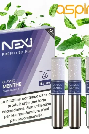 CARTOUCHE ASPIRE NEXI ONE MENTHE PAR 3 Authentique