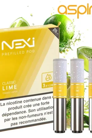 CARTOUCHE ASPIRE NEXI ONE LIME PAR 3 Promotion