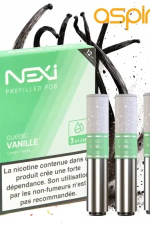 CARTOUCHE ASPIRE NEXI ONE VANILLE PAR 3 Pas Cher