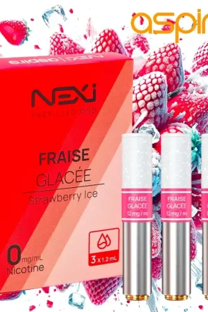 CARTOUCHE ASPIRE NEXI ONE FRAISE GLACEE PAR 3 Vente Flash
