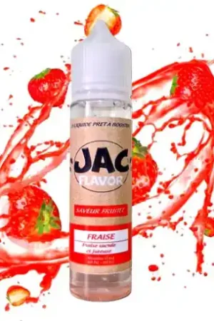 E-liquide Fraise 50 ml - Jac Flavor Vente Flash