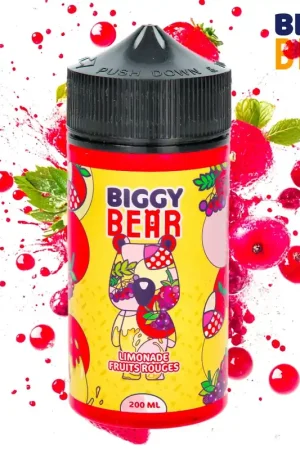 Promotion E-LIQUIDE BIGGY BEAR LIMONADE FRUITS ROUGES 200ML