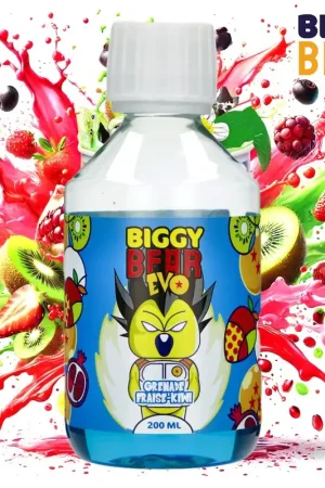 Réduction E-LIQUIDE BIGGY BEAR EVO GRENADE FRAISE KIWI 200ML