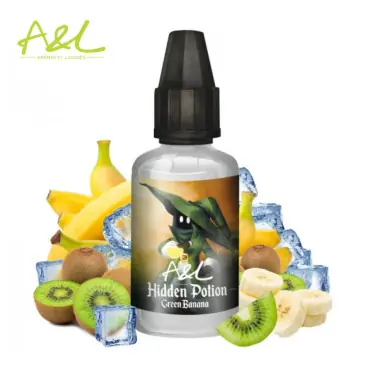 Achat Immédiat Arôme Green Banana Hidden Potion A&L 30ml