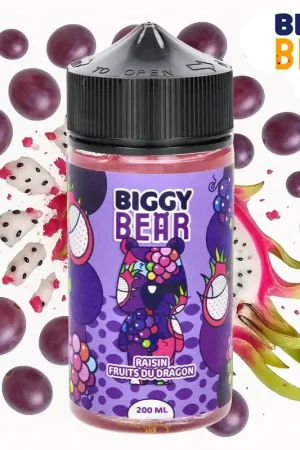Affaire À Saisir E-LIQUIDE BIGGY BEAR RAISIN FRUIT DU DRAGON 200ML