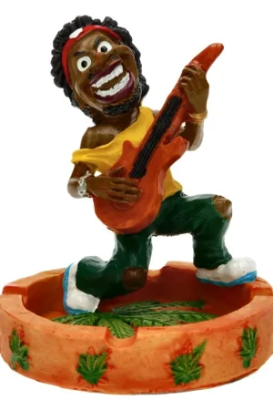 CENDRIER RAGGA RASTA PLAYING GUITAR Produit De Marque