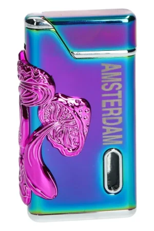 BRIQUET CHALUMEAU RAINBOW CHAMPIS FLAMME VERTE Populaire