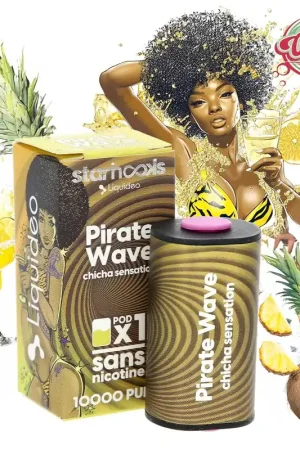 POD STARHOOKS LIQUIDEO PIRATE WAVE CHICHA SENSATION 10000 PUFFS Meilleur Choix