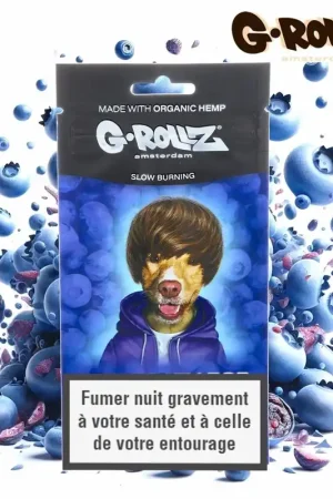 FEUILLES BLUNT CHANVRE G-ROLLZ BLUEBERRY BOP PAR 4 Pas Cher