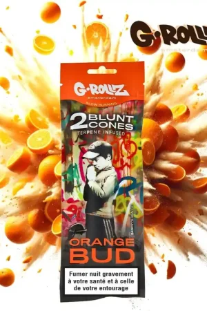 Acheter Direct BLUNT CHANVRE G-ROLLZ BANKSY TERPENES ORANGE BUD PAR 2